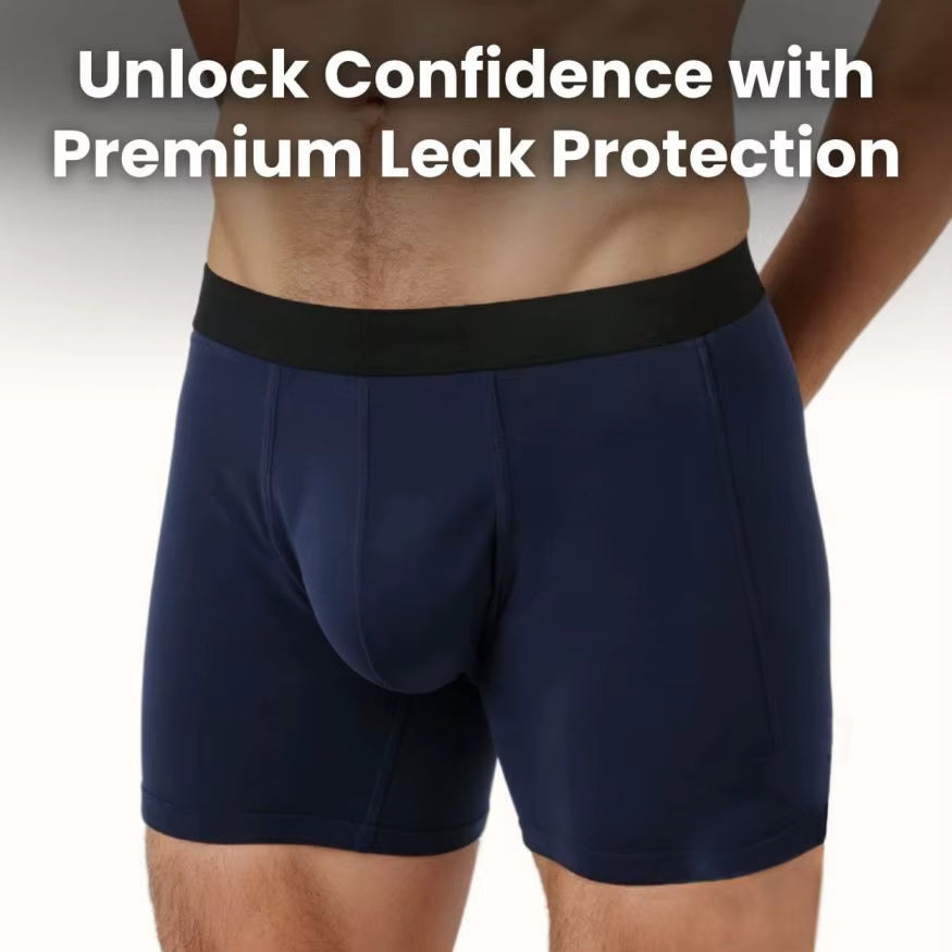 Men Ultra-Absorbent Incontinence Flat Underwear Leak Proof Breathable Comfortable Men'S Underwear Pants Boxer Berif