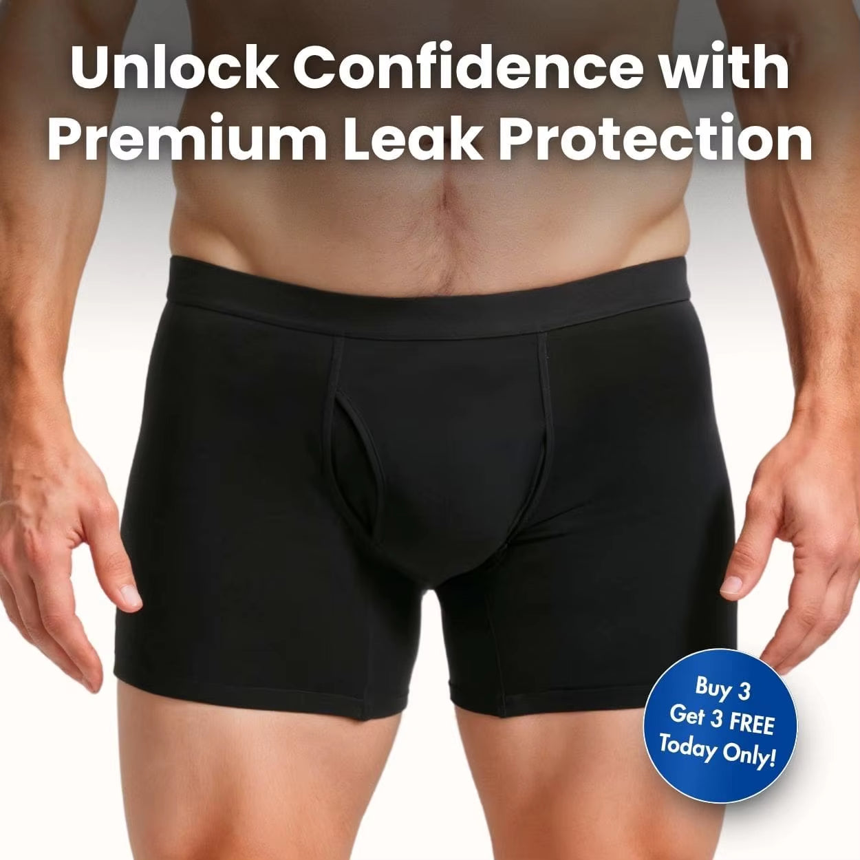 Men Ultra-Absorbent Incontinence Flat Underwear Leak Proof Breathable Comfortable Men'S Underwear Pants Boxer Berif