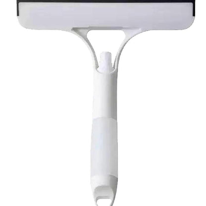 3 in 1 Window Cleaning Scraper, 2025 New Squeegee for Shower Glass, 3 in 1 Spray Function for Glass Doors for Windows Glass, Mirrors Scraper, Brush. All-Purpose Window Cleaner Tool